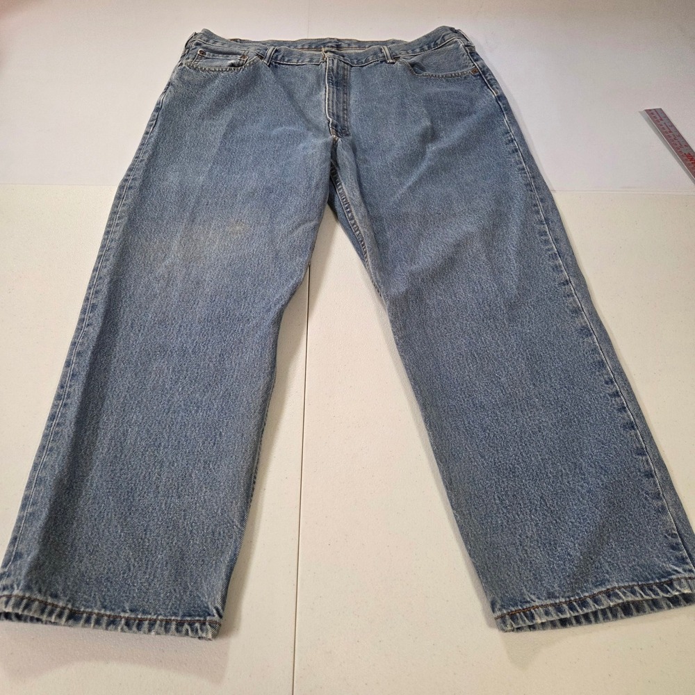 Levis 550 Relaxed Fit Tapered Leg Jeans Mens 44x29 Blue Medium Wash Denim